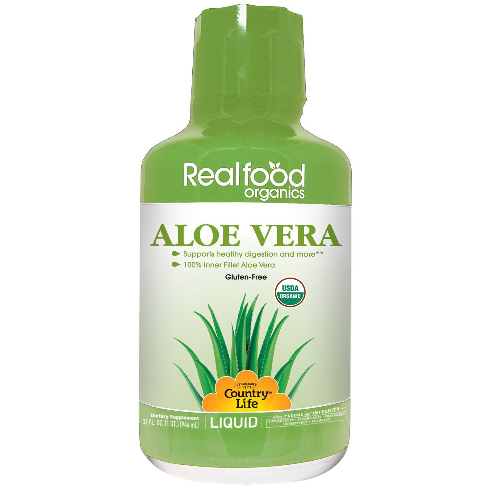 Country Life, Rfo Basic Aloe, 32 Oz Liquid UPC 015794091233 | Hilife Vitamins