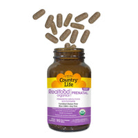 Country Life, Realfood Organics®, Prenatal Multivitamin, 90 Tablets UPC 015794091295 | Hilife Vitamins