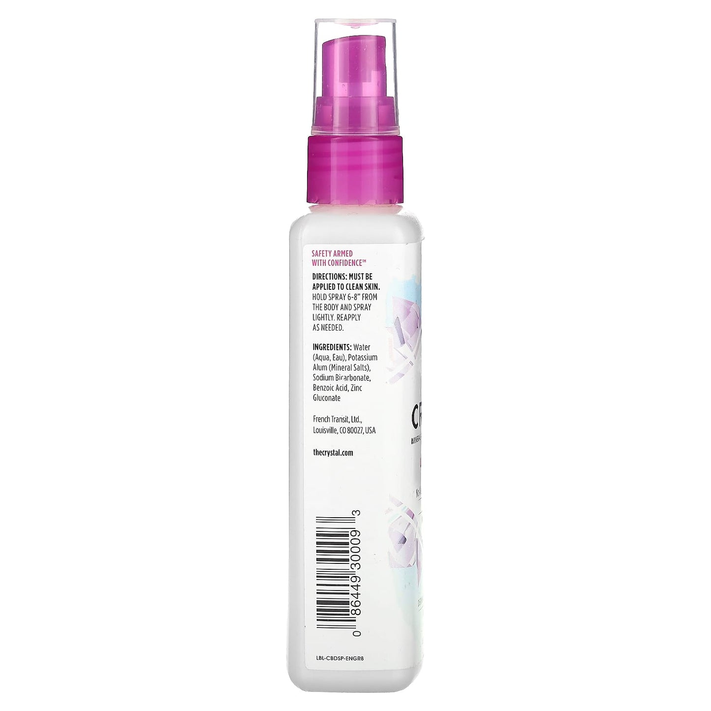 Crystal Body Products, Crystal Body Deodorant Spray, 4 Oz UPC 086449300093 | HiLife Vitamins