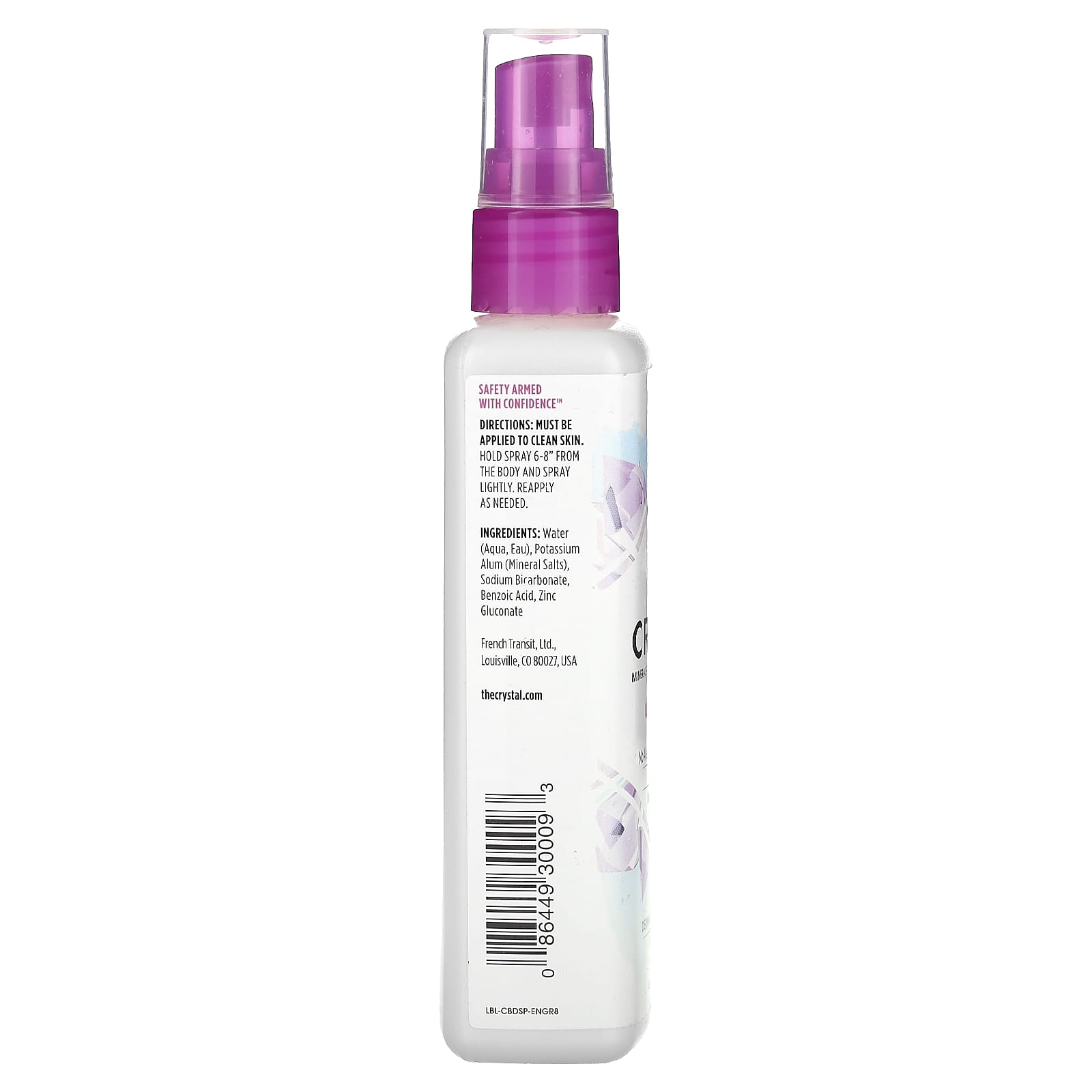 Crystal Body Products, Crystal Body Deodorant Spray, 4 Oz UPC 086449300093 | HiLife Vitamins