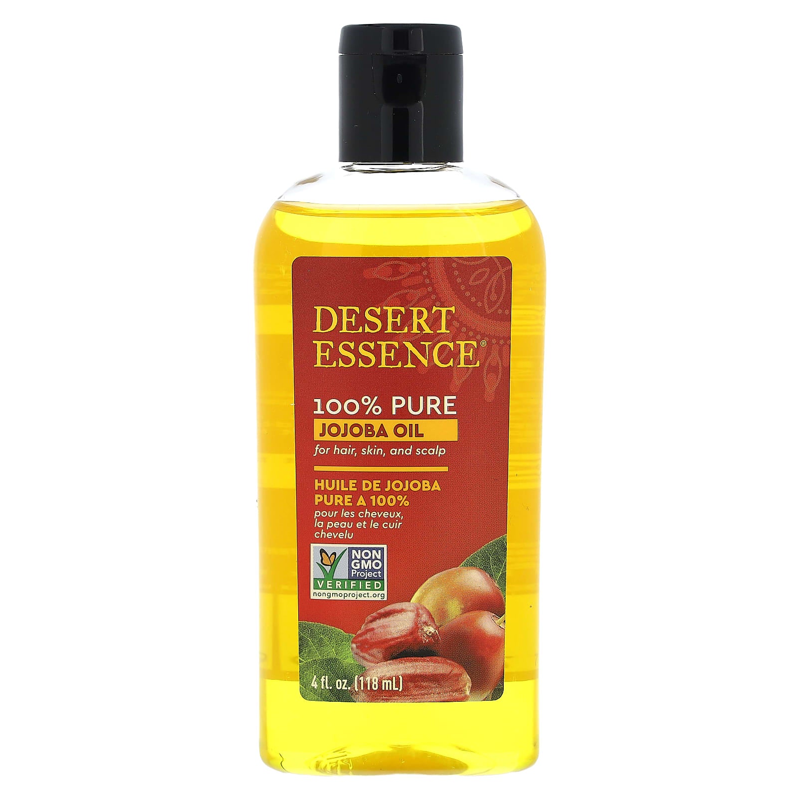 Desert Essence, Jojoba Oil 100% Pure, 4 Oz - 718334220079 | Hilife Vitamins