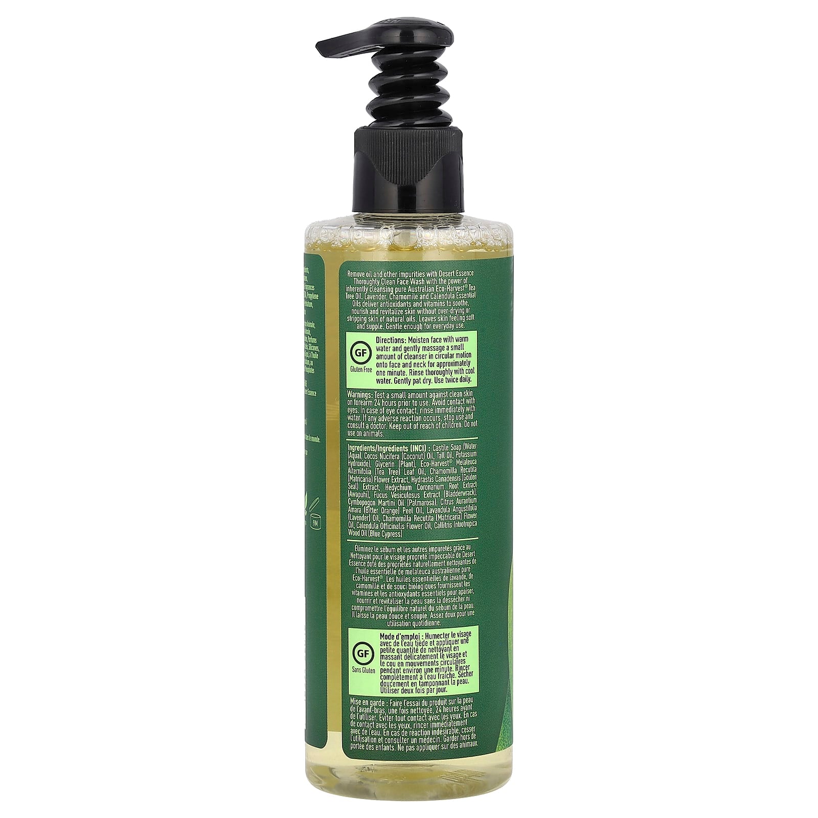 Desert Essence, Thoroughly Clean Face Wash, 8 Oz UPC 718334220161 | Hilife Vitamins