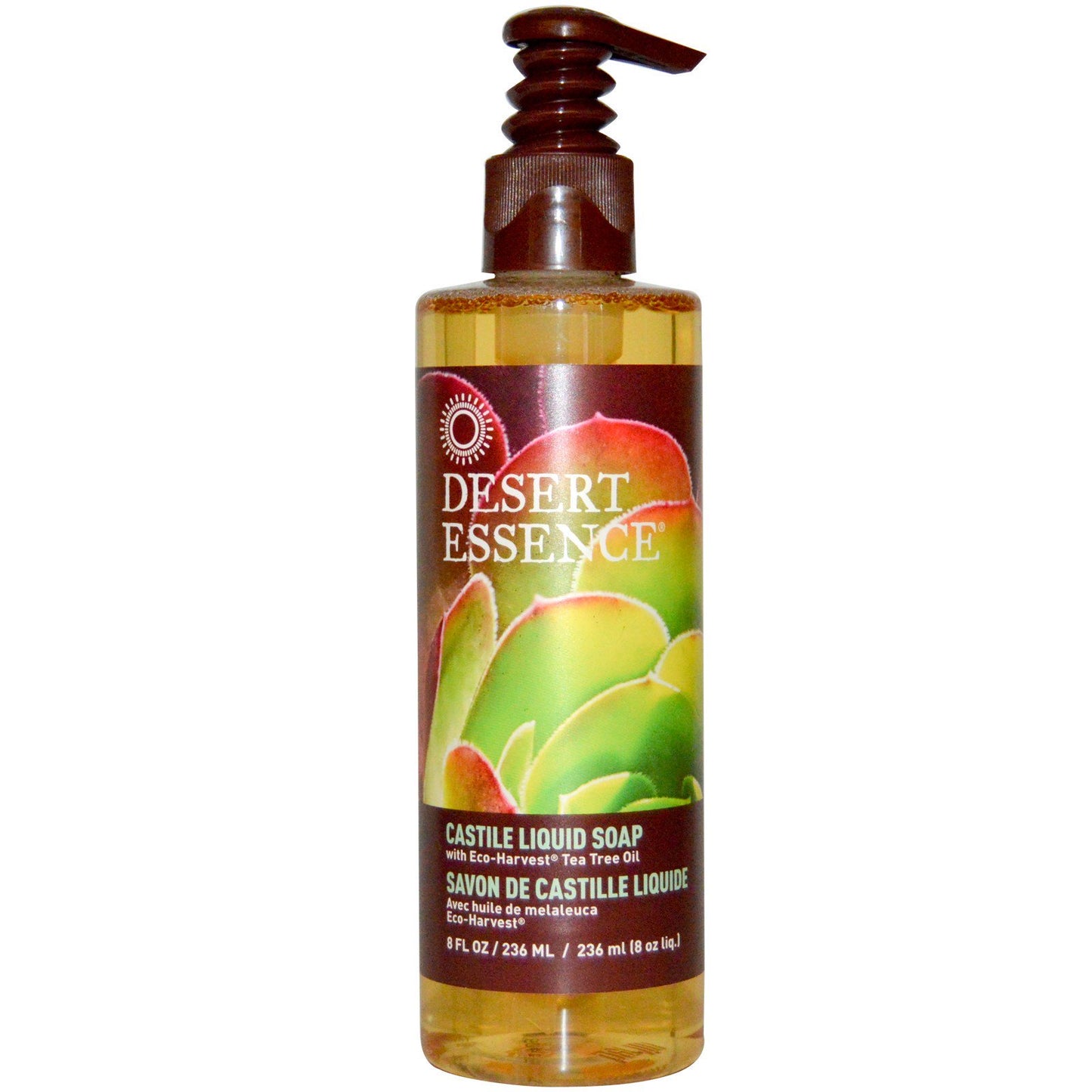 Desert Essence, Tea Tree Liquid Castile Soap, 8 Oz - 718334220208 | Hilife Vitamins