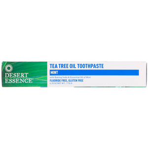 Desert Essence, Toothpaste Tea Tree Mint, 7 Oz - 718334220550 | Hilife Vitamins