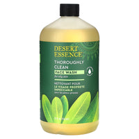 Desert Essence, Thoroughly Clean Face Wash Refil, 32 Oz - 718334221113 | Hilife Vitamins