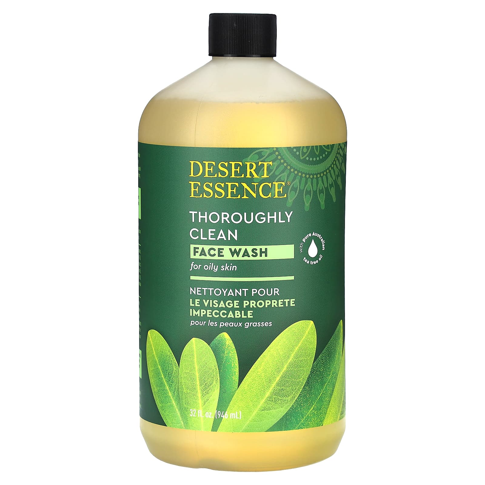 Desert Essence, Thoroughly Clean Face Wash Refil, 32 Oz UPC 718334221113 | Hilife Vitamins