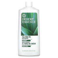 Desert Essence, Tea Tree Oil Mouthwash Spearmint, 16 Oz UPC 718334221137 | Hilife Vitamins