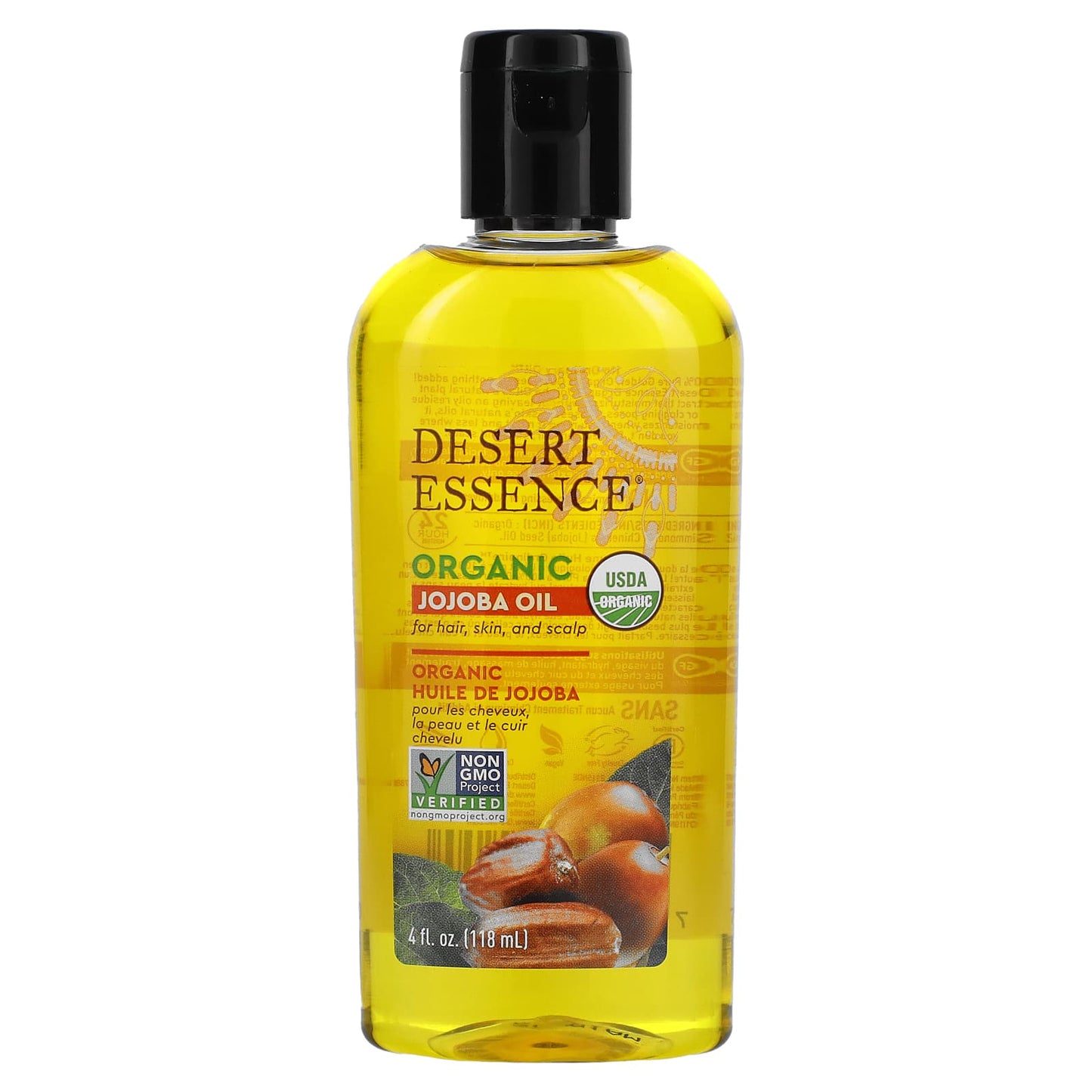Desert Essence, Jojoba Oil Organic, 4 Oz UPC 718334300290 | Hilife Vitamins