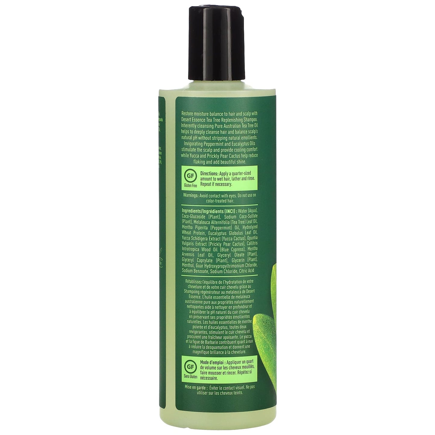 Desert Essence, Daily Replenishing Shampoo With Tea Tree And Lavender Oil, 12 Oz UPC 718334300467 | Hilife Vitamins