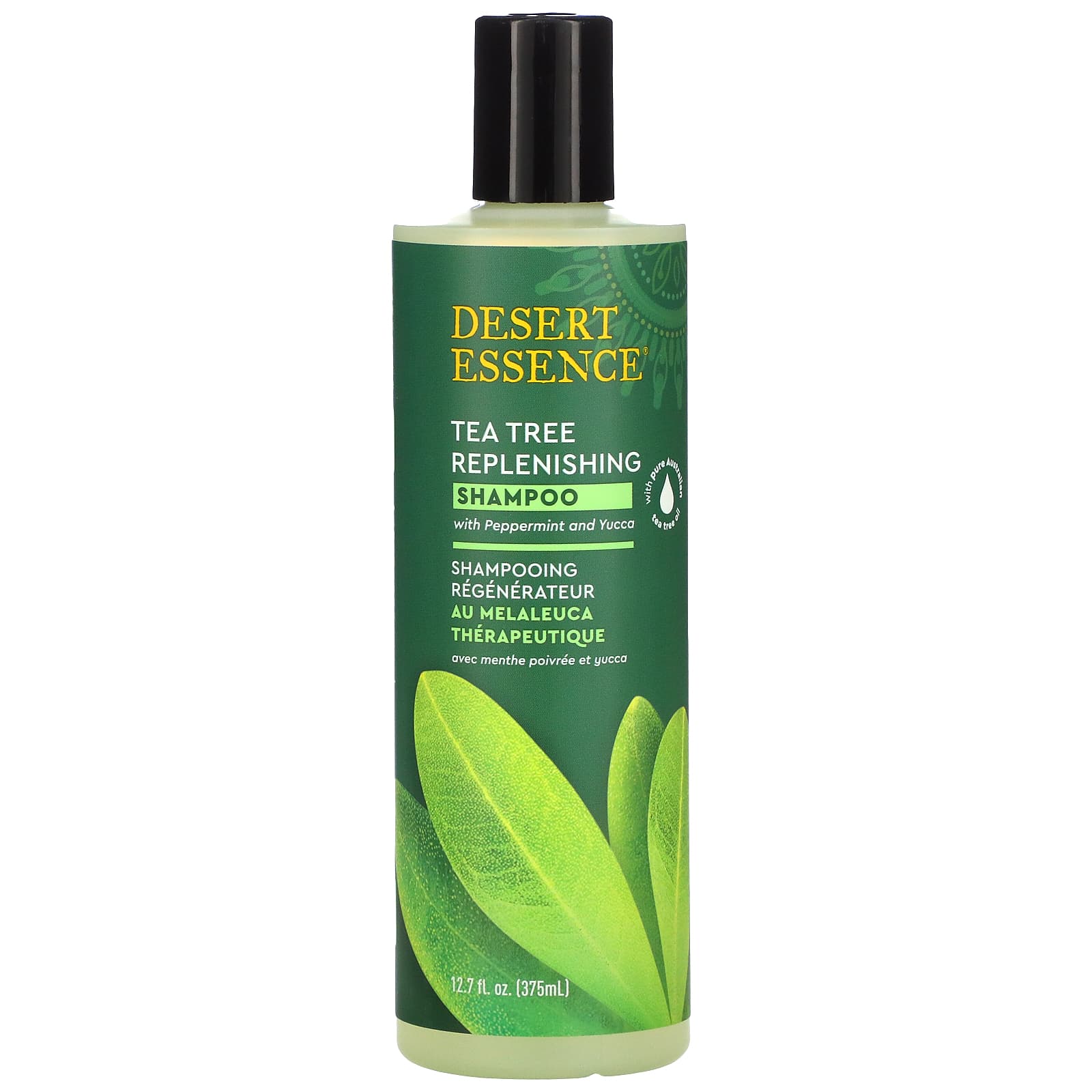 Desert Essence, Daily Replenishing Shampoo With Tea Tree And Lavender Oil, 12 Oz UPC 718334300467 | Hilife Vitamins
