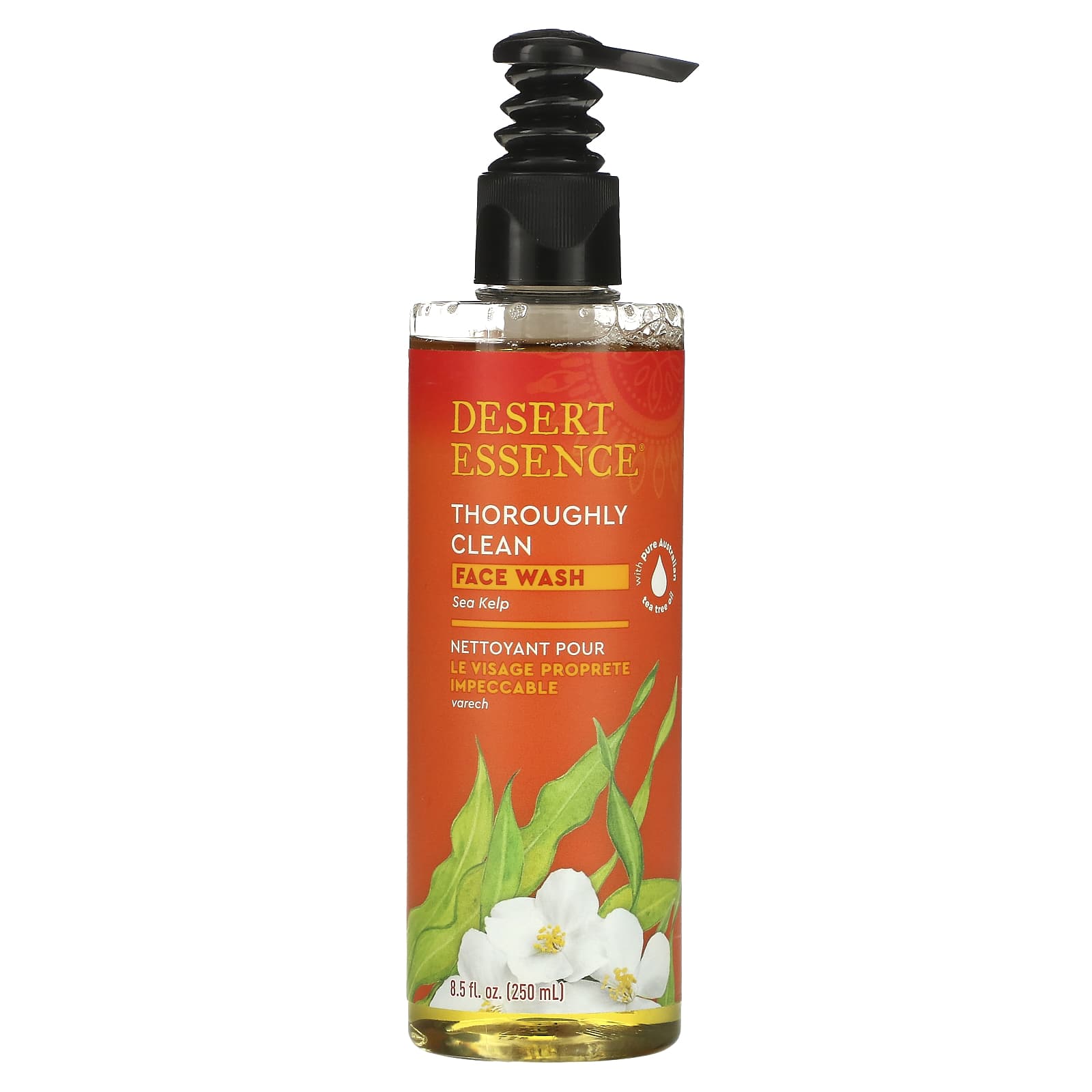 Desert Essence, Thoroughly Clean Face Wash Sea Kelp, 8 Oz UPC 718334300931 | Hilife Vitamins