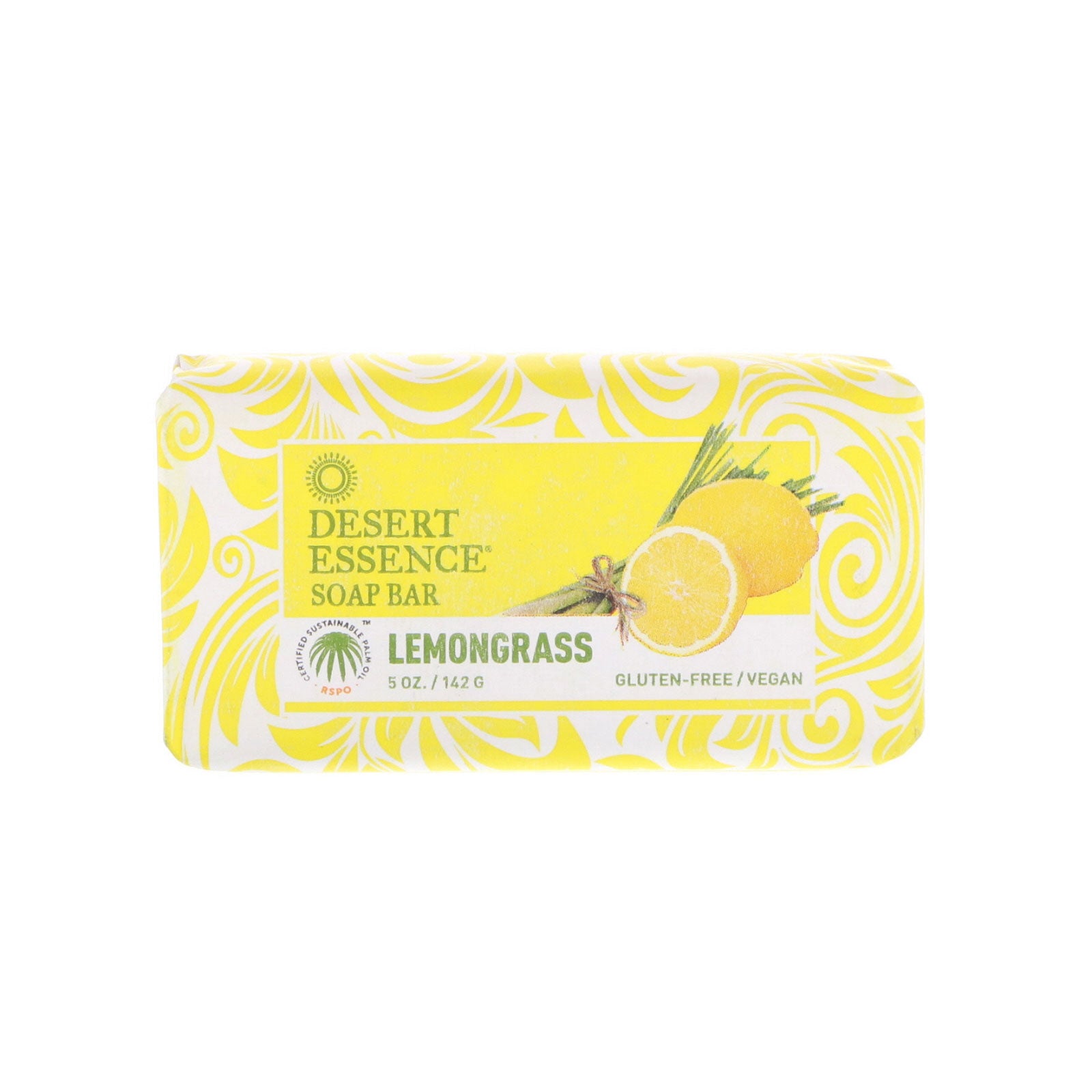 Desert Essence, Bar Soap Lemongrass, 5 Oz UPC 718334312088 | HiLife Vitamins