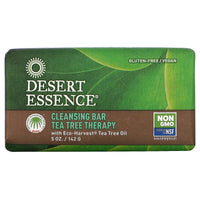 Desert Essence, Cleansing Therapy Bar Soap Tea Tree, 5 Oz UPC 718334312101 | Hilife Vitamins