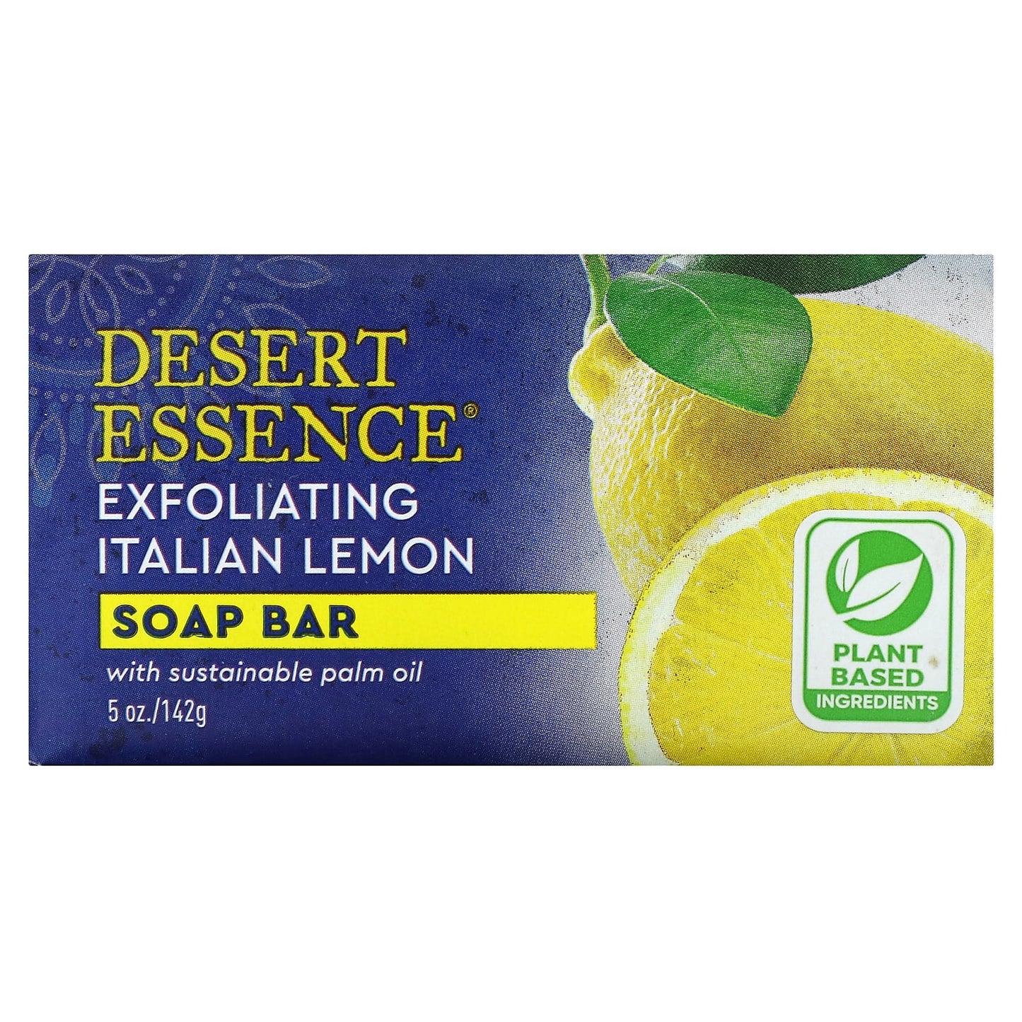 Desert Essence, Bar Soap Exfoliating Italian Lemon, 5 Oz UPC 718334312125 | HiLife Vitamins