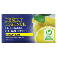 Desert Essence, Bar Soap Exfoliating Italian Lemon, 5 Oz UPC 718334312125 | HiLife Vitamins