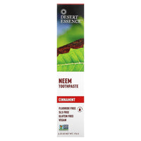 Desert Essence, Natural Neem Toothpaste Cinnamint, 6.25 Oz UPC 718334334103 | Hilife Vitamins