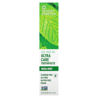 Desert Essence, Toothpaste Ultra Care Natural Tea Tree Oil Mega Mint, 6.25 Oz UPC 718334334141 | Hilife Vitamins