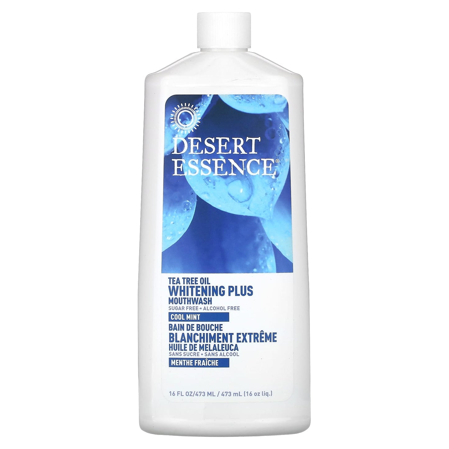 Desert Essence, Mouthwash Whitening Plus Tea Tree Oil, 16 Oz UPC 718334334325 | Hilife Vitamins