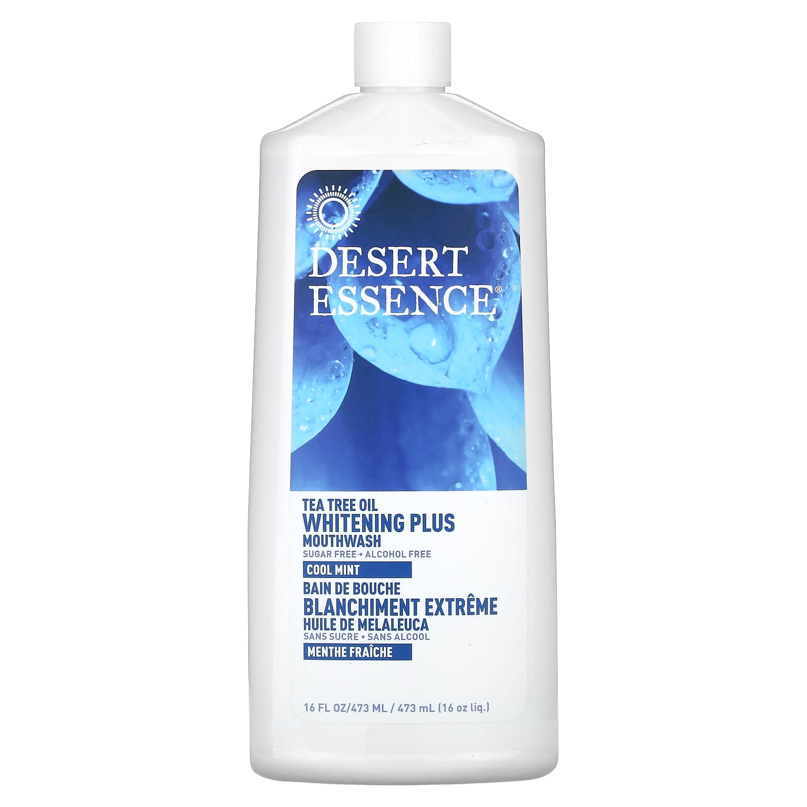 Desert Essence, Mouthwash Whitening Plus Tea Tree Oil, 16 Oz UPC 718334334325 | Hilife Vitamins