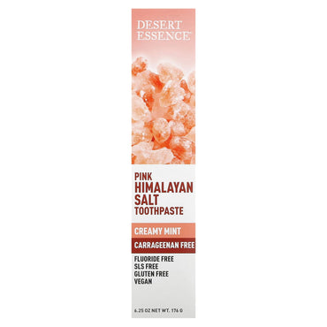 Desert Essence, Pink Himalayan Salt Toothpste, 6.25 Oz paste UPC 718334334417 | HiLife Vitamins