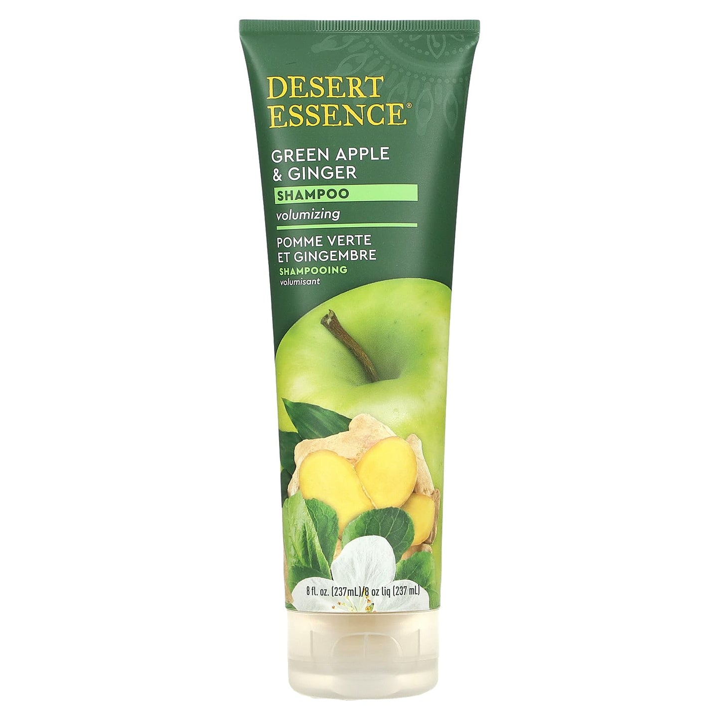 Desert Essence, Organics Green Apple & Ginger Shampoo, 8 Oz UPC 718334337005 | Hilife Vitamins