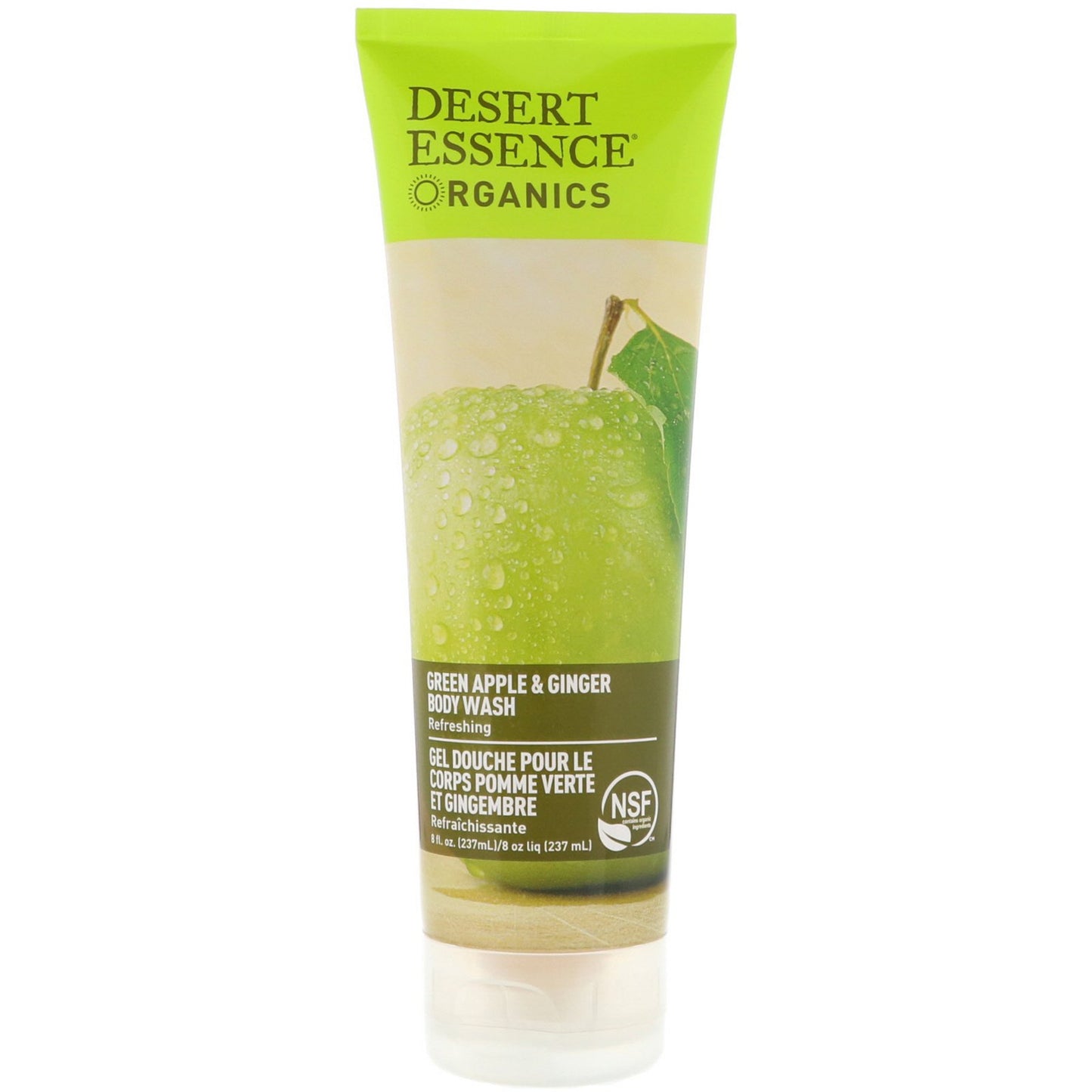 Desert Essence, Organics Green Apple & Ginger Bodywash, 8 Oz UPC 718334337302 | Hilife Vitamins
