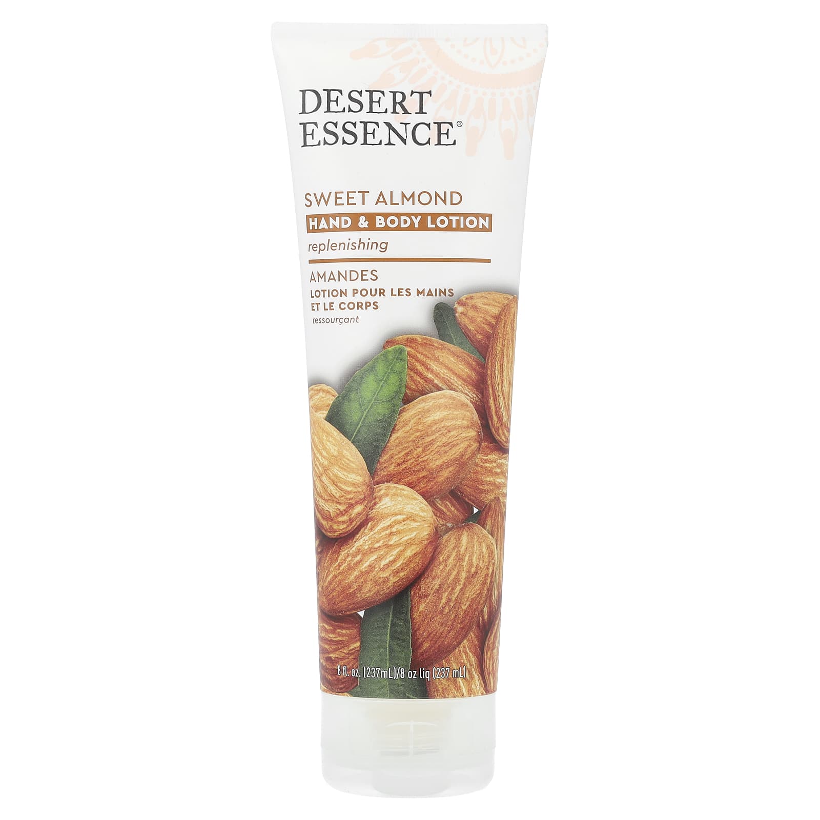 Desert Essence, Organics Hand & Body Lotion Almond, 8 Oz UPC 718334337418 | Hilife Vitamins