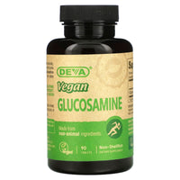 Deva Vegan, Vegan Glucosamine, 90 Tablets UPC 895634000010 | Hilife Vitamins