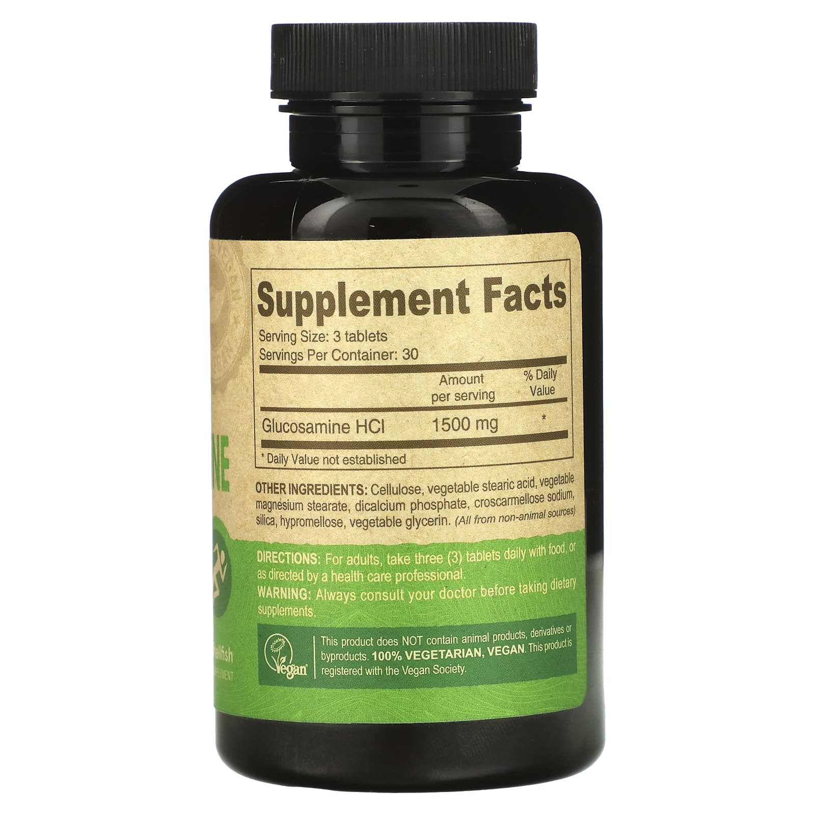 Deva Vegan, Vegan Glucosamine, 90 Tablets UPC 895634000010 | Hilife Vitamins
