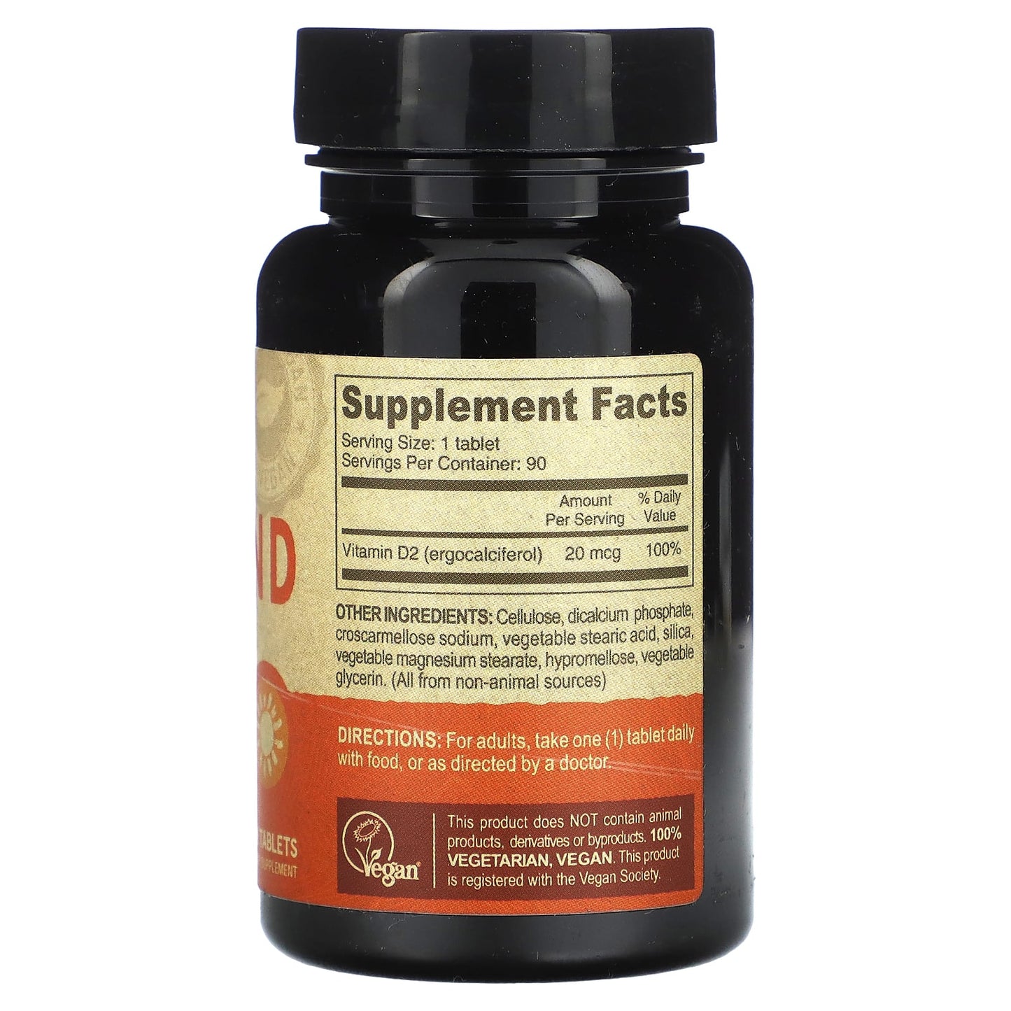 Deva Vegan, Vegan Vitamin D2 800 IU, 90 Tablets UPC 895634000270 | Hilife Vitamins
