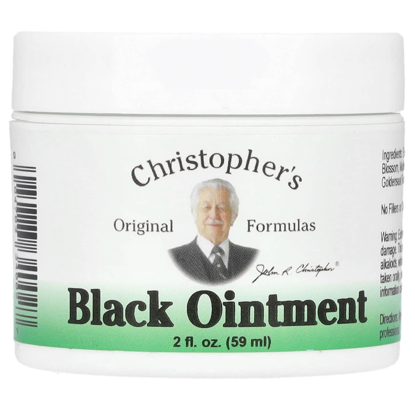 Doctor Christopher, Black Ointment, 2 fl oz (59 ml) UPC 084783340027 | HiLife Vitamins