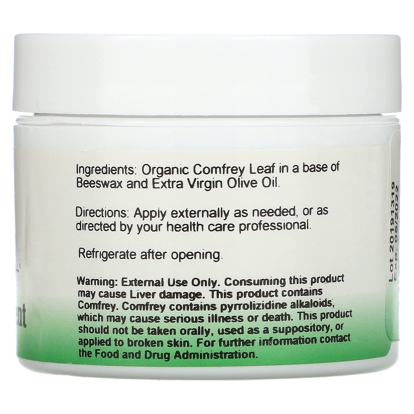 Doctor Christopher, Ointment Comfrey, 2 Oz Liquid UPC 084783340034 | HiLife Vitamins