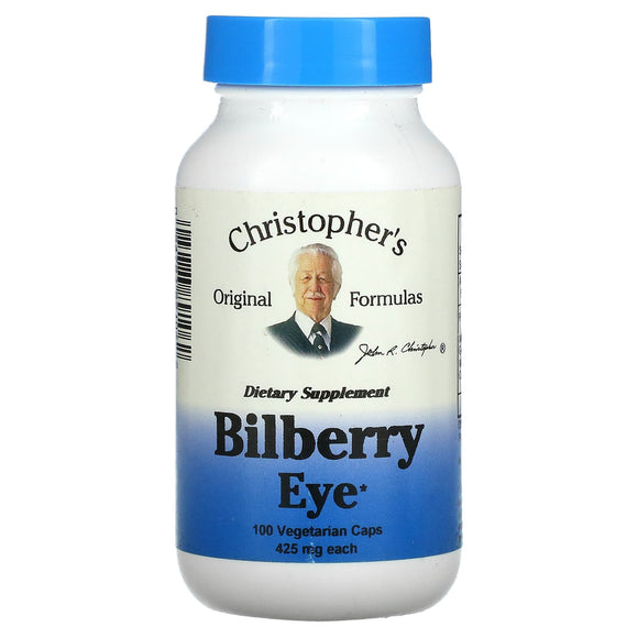 Doctor Christopher, Nourish Bilberry Eye Support, 100 Capsules - 084783891062 | Hilife Vitamins