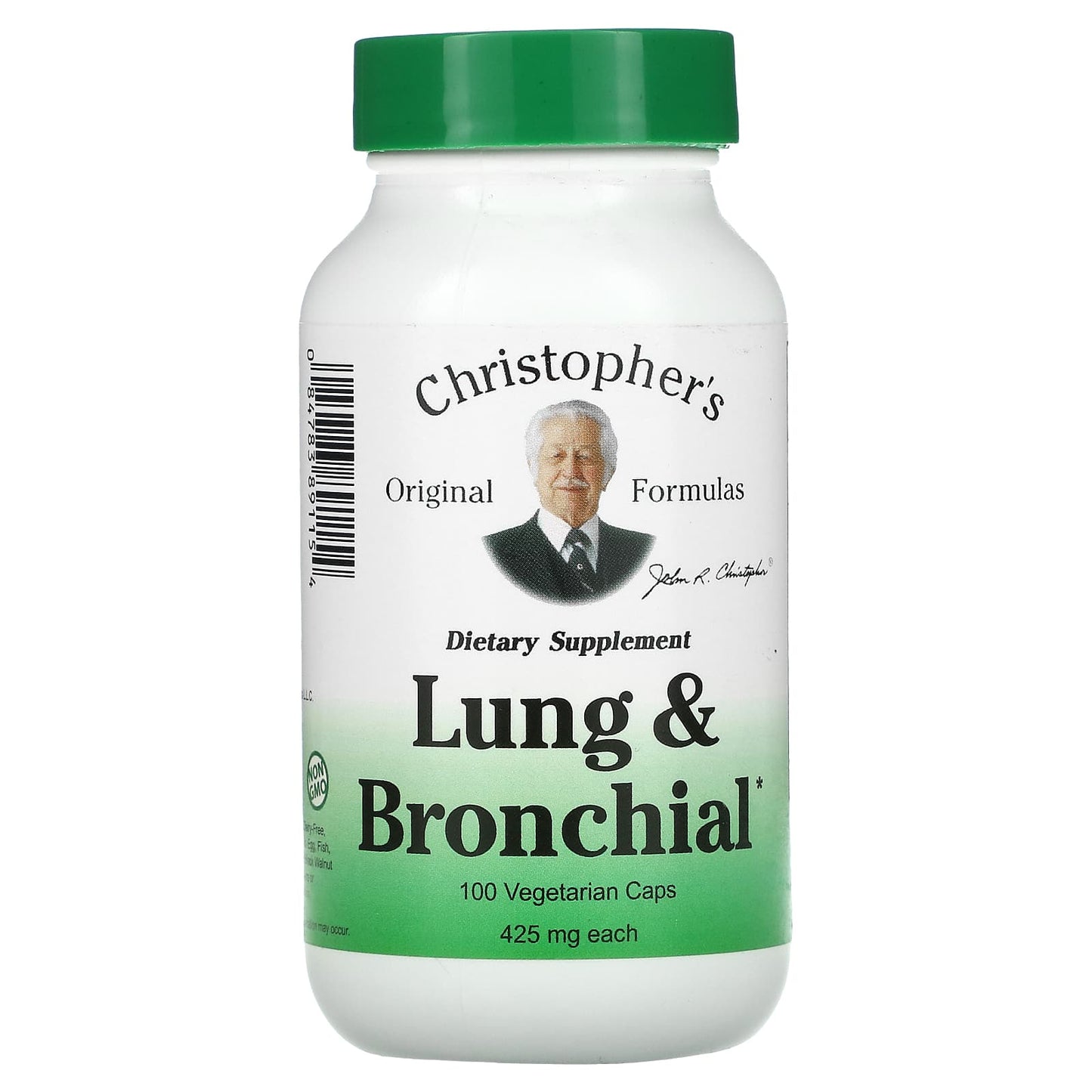 Doctor Christopher, Lung & Bronchial, 100 Vegetarian Caps UPC 084783891154 | HiLife Vitamins