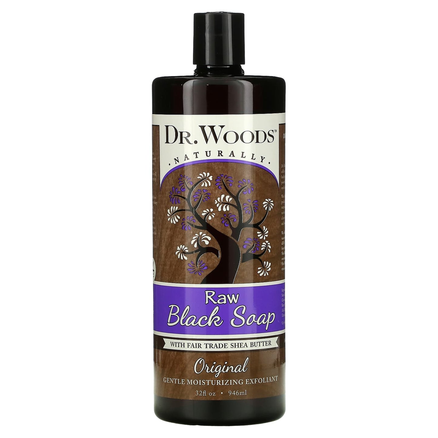 Doctor Woods, Castile Soap Liquid Black with Shea Butter, 32 Oz UPC 689191523187 | Hilife Vitamins