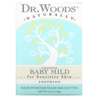 Doctor Woods, Bar Soap Unscented Baby Mild, 5.25 Oz UPC 689191560229 | Hilife Vitamins