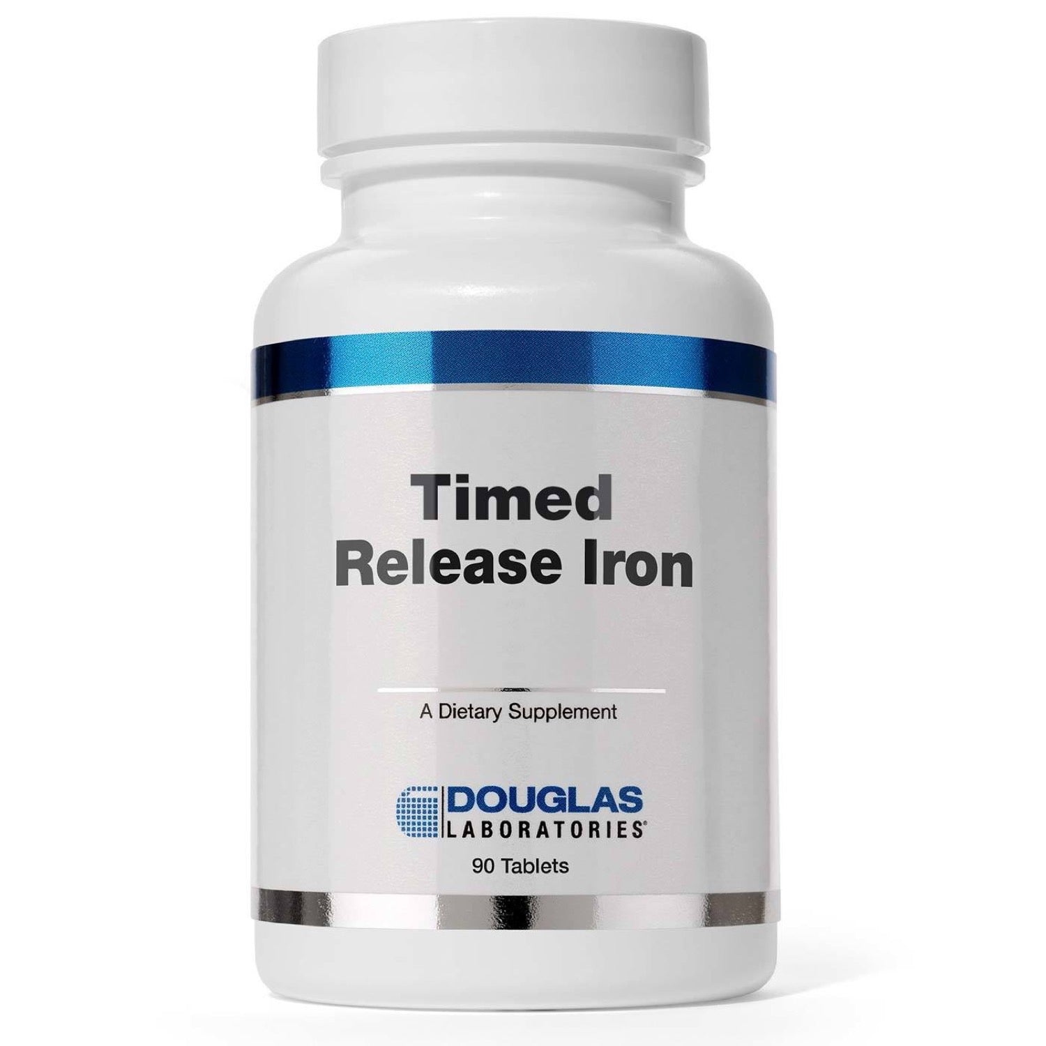 Douglas Laboratories, Iron Time Released, 90 Tablets UPC 310539009154 | HiLife Vitamins