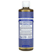 Dr. Bronner’s, Organic Castile Liquid Soap Peppermint, 16 Oz UPC 018787765166 | Hilife Vitamins