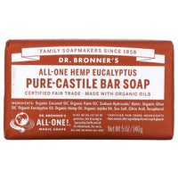 Dr. Bronner’s, Organic Castile Bar Soap Eucalyptus, 5 Oz UPC 018787783054 | Hilife Vitamins