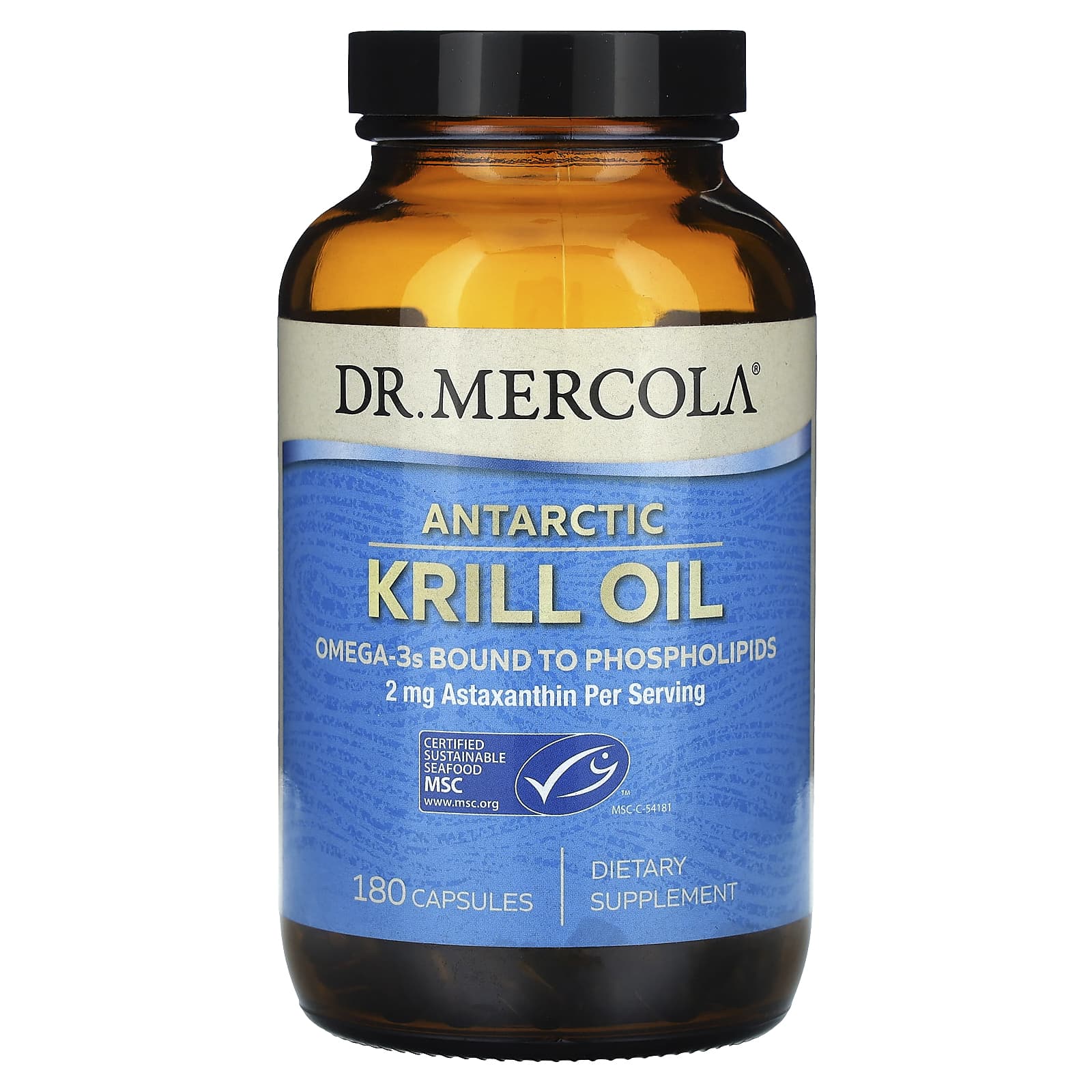 Dr. Mercola, Antarctic Krill Oil, 180 Capsules UPC 813006010276 | HiLife Vitamins