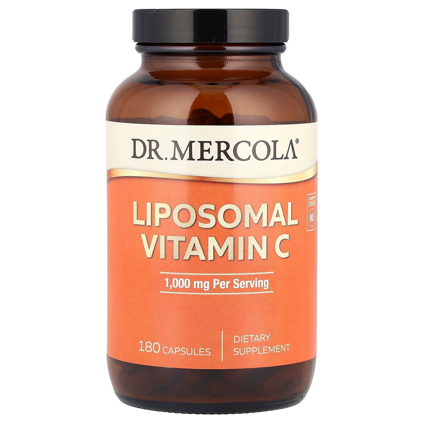 Dr. Mercola, Liposomal Vitamin C, 1,000 mg, 180 Capsules - 813006015592 | Hilife Vitamins