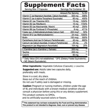 Dr. Rath, Healthy Heart Energy, Synergy Formula, 60 Capsules - 738435006860 | Hilife Vitamins