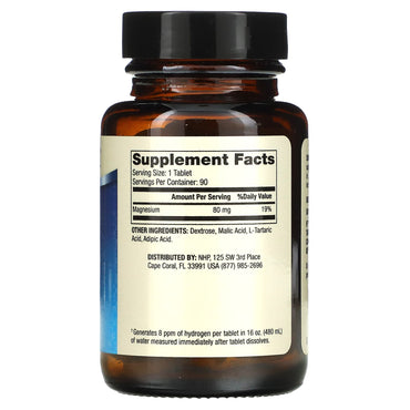 Dr. Mercola, H2 Molecular Hydrogen, 90 Tablets UPC 810487032568 | HiLife Vitamins