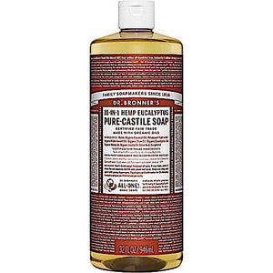 Dr Bronner’s, Organic Castile Liquid Soap Eucalyptus, 32 Oz - 018787773321 | Hilife Vitamins