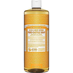 Dr Bronner’s, Organic Castile Liquid Soap Citrus Orange, 32 Oz - 018787777329 | Hilife Vitamins