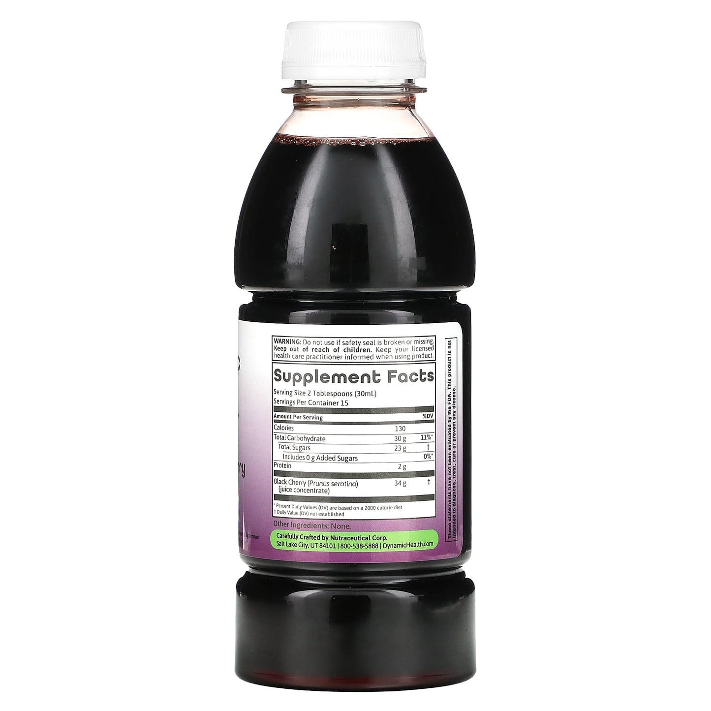 Dynamic Health, Black Cherry Concentrate, 16 Oz UPC 790223100167 | HiLife Vitamins