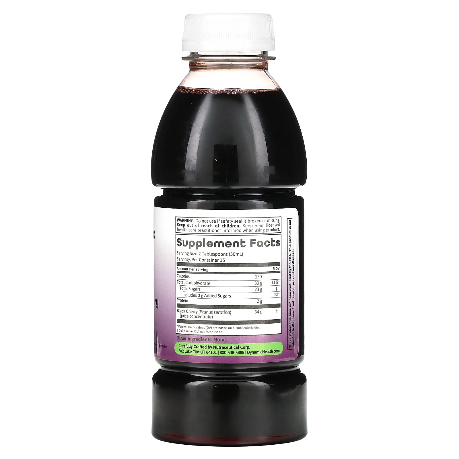 Dynamic Health, Black Cherry Concentrate, 16 Oz UPC 790223100167 | HiLife Vitamins