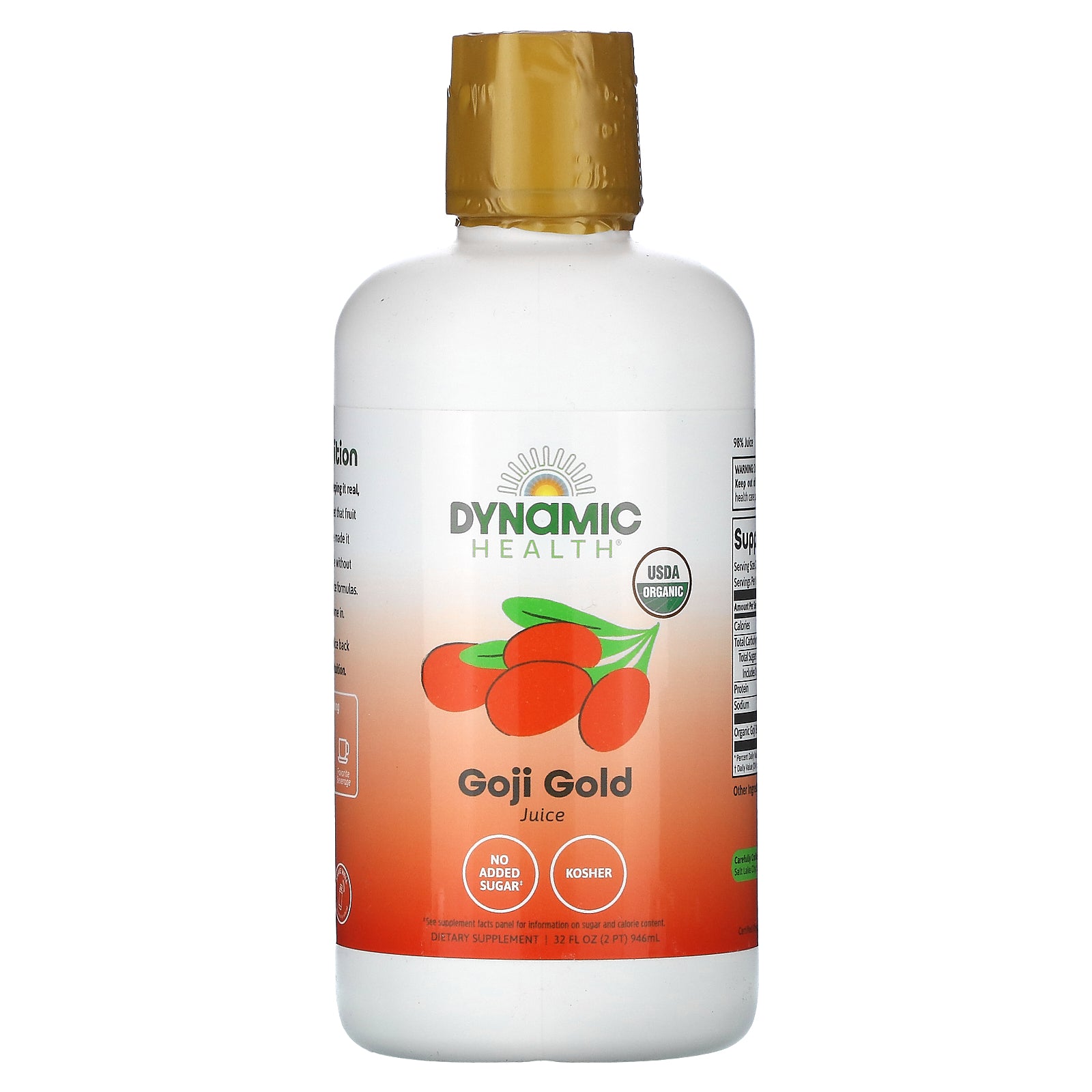 Dynamic Health, Goji Gold Juice, 32 Oz UPC 790223100709 | HiLife Vitamins