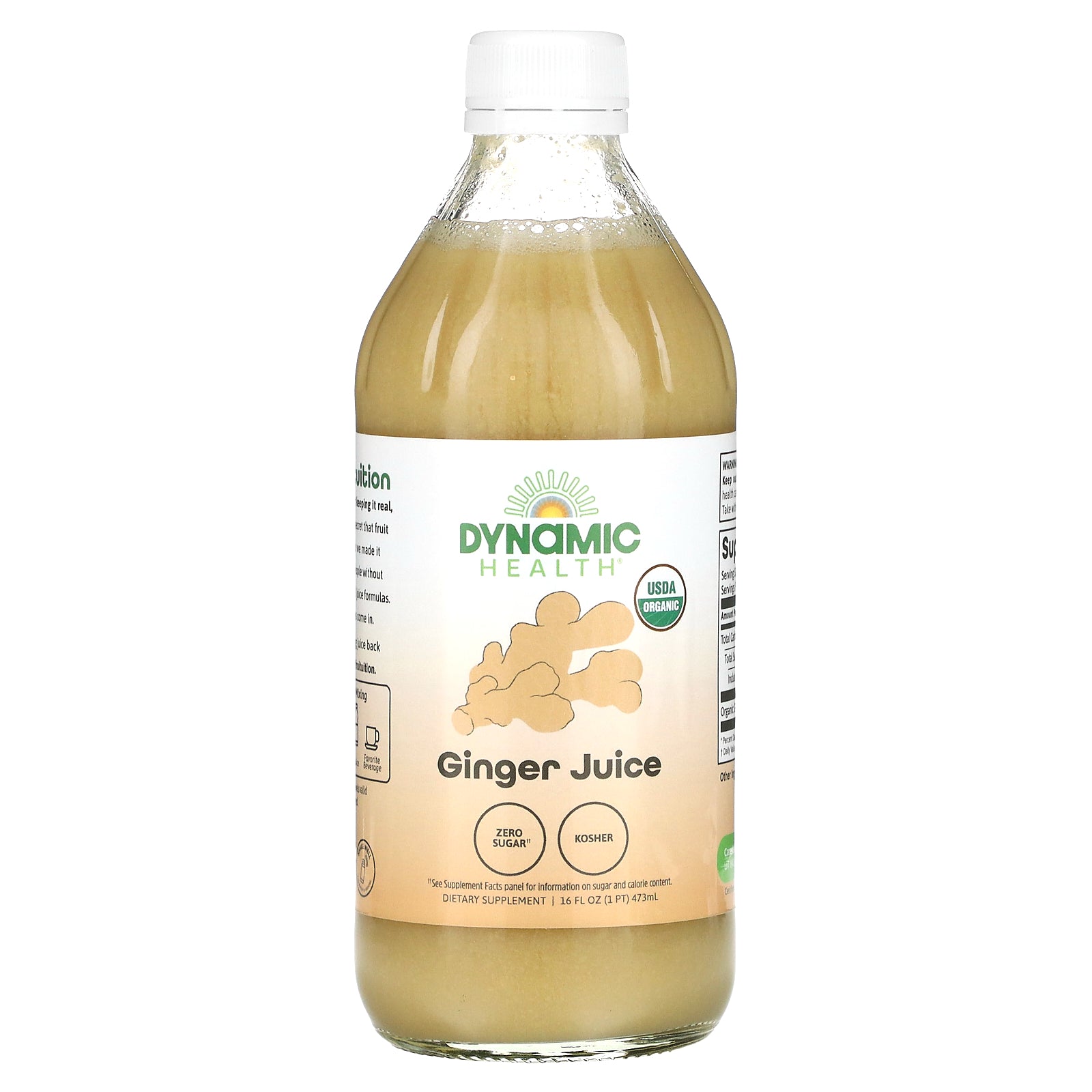 Dynamic Health, Ginger Juice, 16 Oz Liquid UPC 790223225914 | HiLife Vitamins