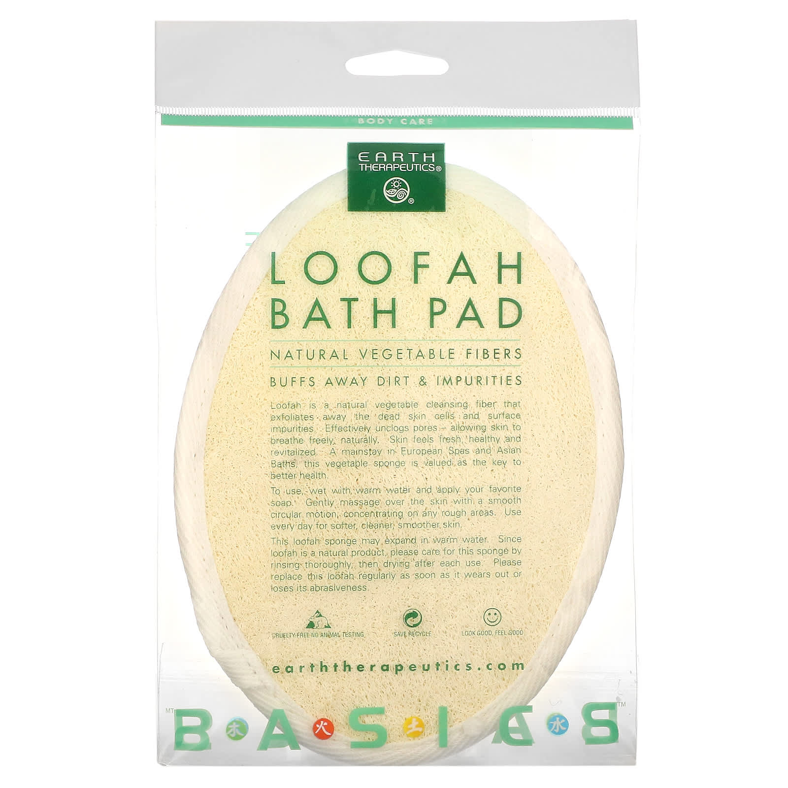 Earth Therapeutics, Loofah Bath Pad, 1 UPC 073377071034 | Hilife Vitamins